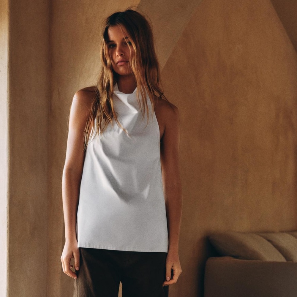 Zara draped halter top